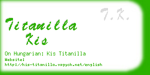titanilla kis business card